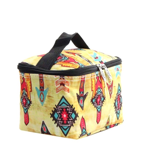 Canvas Tribal Arrow Cosmetic Bag - Picture 2 of 4